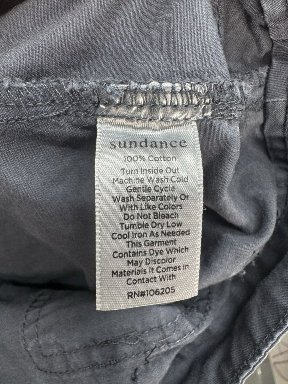 Sundance Julienne Cargo Joggers Pants Womens 16 Gray Button Fly Cotton Boho - Picture 5 of 9